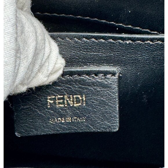 Fendi Roma Beige & Black Leather Tote Bag With Gold Hardware & COA's‎ - Picture 13 of 16